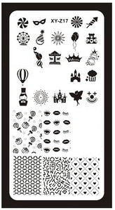12*6 cm-es körömbélyegző lemezek, körömdíszítő bélyegzőlap kaparó bélyegzővonal alom Virágok Állatok Sablon Sablonok Tervezés Transzfer