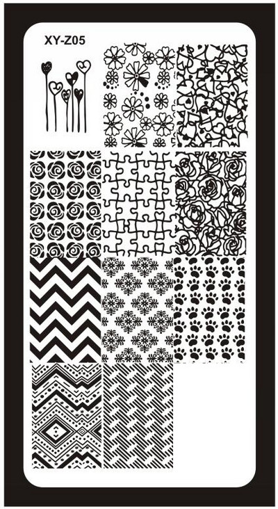 12*6 cm-es körömbélyegző lemezek, körömdíszítő bélyegzőlap kaparó bélyegzővonal alom Virágok Állatok Sablon Sablonok Tervezés Transzfer