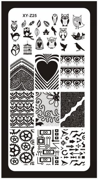 12*6 cm-es körömbélyegző lemezek, körömdíszítő bélyegzőlap kaparó bélyegzővonal alom Virágok Állatok Sablon Sablonok Tervezés Transzfer