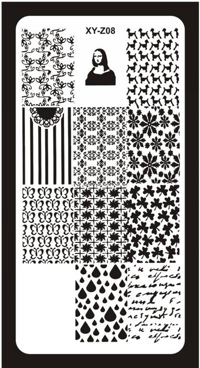 12*6 cm-es körömbélyegző lemezek, körömdíszítő bélyegzőlap kaparó bélyegzővonal alom Virágok Állatok Sablon Sablonok Tervezés Transzfer