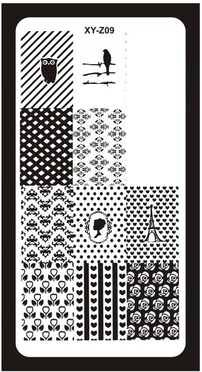 12*6 cm-es körömbélyegző lemezek, körömdíszítő bélyegzőlap kaparó bélyegzővonal alom Virágok Állatok Sablon Sablonok Tervezés Transzfer