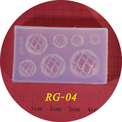 3D-nikerdamine silikoonvormi tembeldamise mall toiduvalmistamise koogi toidumuster DIY UV-geel akrüülkristall RG01-RG24