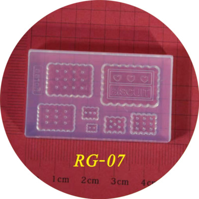 3D-nikerdamine silikoonvormi tembeldamise mall toiduvalmistamise koogi toidumuster DIY UV-geel akrüülkristall RG01-RG24