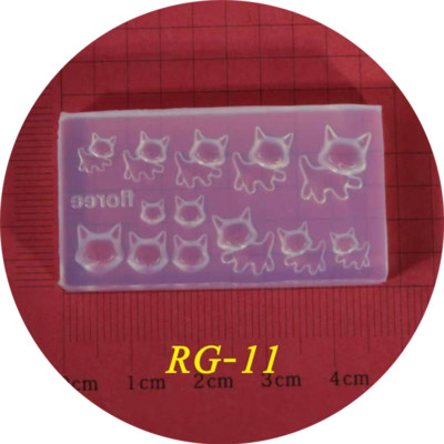 3D-nikerdamine silikoonvormi tembeldamise mall toiduvalmistamise koogi toidumuster DIY UV-geel akrüülkristall RG01-RG24