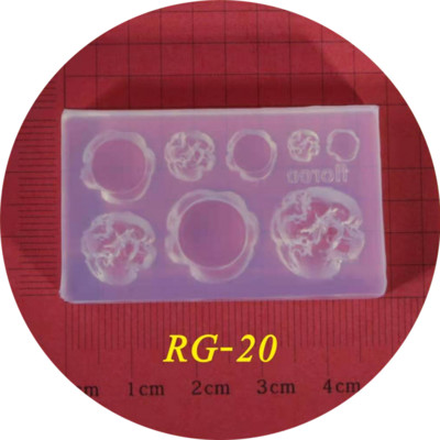 3D-nikerdamine silikoonvormi tembeldamise mall toiduvalmistamise koogi toidumuster DIY UV-geel akrüülkristall RG01-RG24