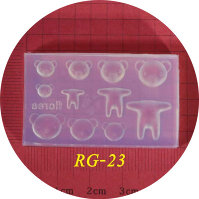 3D-nikerdamine silikoonvormi tembeldamise mall toiduvalmistamise koogi toidumuster DIY UV-geel akrüülkristall RG01-RG24