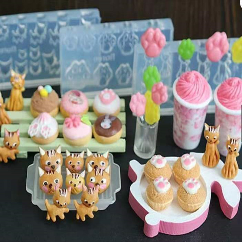 3D faragás szilikon forma bélyegző sablon főző torta ételminta barkács UV gél akril kristály RG01-RG24