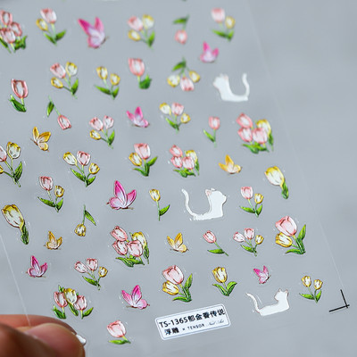 Lovely Red Fox rajzfilm 5D puha domborművek öntapadó körömdísz matricák aranyos 3D körömdíszítő matricák nagykereskedés