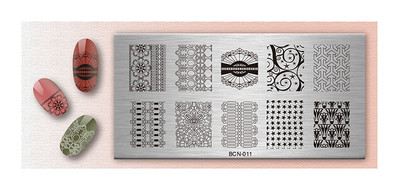 1db Pávatoll körömdíszítő bélyegző lemez Bagoly pillangó kép festés köröm stencil sablonok manikűr körömbélyegző eszközök