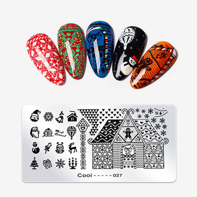 1db Pávatoll körömdíszítő bélyegző lemez Bagoly pillangó kép festés köröm stencil sablonok manikűr körömbélyegző eszközök