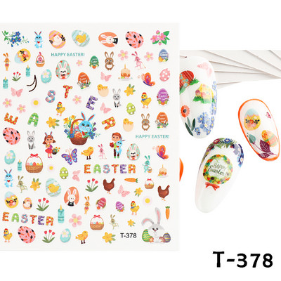 5D dombornyomott körömmatricák virágok madár geometriai vonalak arany keret virágos köröm matricák cseresznyevirág Y2K manikűr dekor GLJI-5D31