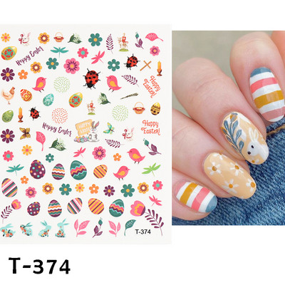 5D dombornyomott körömmatricák virágok madár geometriai vonalak arany keret virágos köröm matricák cseresznyevirág Y2K manikűr dekor GLJI-5D31