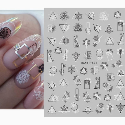 3D körömmatricák karácsonyi hátragasztó körömmatricák hópehely Mikulás körömmatricák körömdíszítéshez manikűr szépség dekoráció