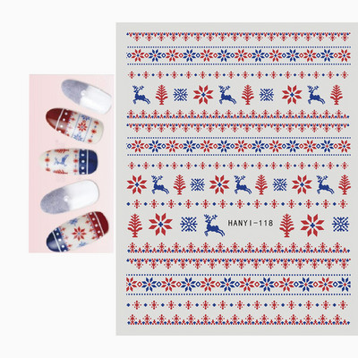 3D körömmatricák karácsonyi hátragasztó körömmatricák hópehely Mikulás körömmatricák körömdíszítéshez manikűr szépség dekoráció