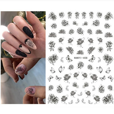 3D körömmatricák karácsonyi hátragasztó körömmatricák hópehely Mikulás körömmatricák körömdíszítéshez manikűr szépség dekoráció