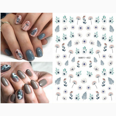 3D körömmatricák karácsonyi hátragasztó körömmatricák hópehely Mikulás körömmatricák körömdíszítéshez manikűr szépség dekoráció