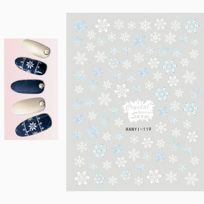 3D körömmatricák karácsonyi hátragasztó körömmatricák hópehely Mikulás körömmatricák körömdíszítéshez manikűr szépség dekoráció
