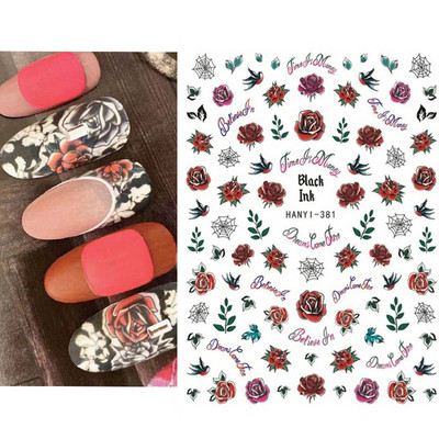 3D körömmatricák karácsonyi hátragasztó körömmatricák hópehely Mikulás körömmatricák körömdíszítéshez manikűr szépség dekoráció