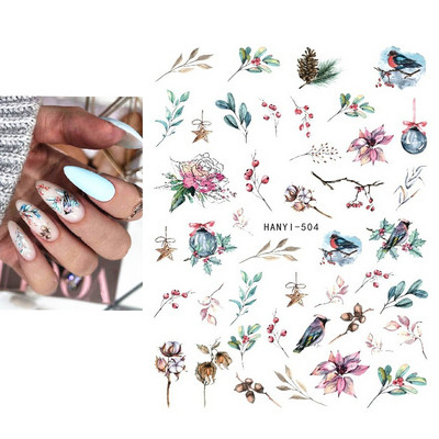 3D körömmatricák karácsonyi hátragasztó körömmatricák hópehely Mikulás körömmatricák körömdíszítéshez manikűr szépség dekoráció