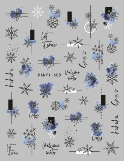 3D körömmatricák karácsonyi hátragasztó körömmatricák hópehely Mikulás körömmatricák körömdíszítéshez manikűr szépség dekoráció