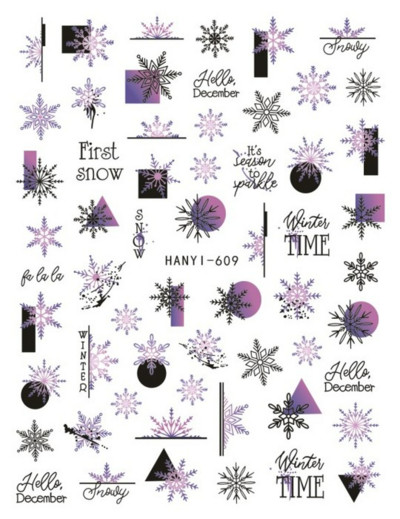 3D körömmatricák karácsonyi hátragasztó körömmatricák hópehely Mikulás körömmatricák körömdíszítéshez manikűr szépség dekoráció