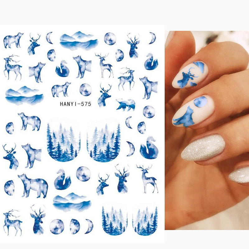 3D körömmatricák karácsonyi hátragasztó körömmatricák hópehely Mikulás körömmatricák körömdíszítéshez manikűr szépség dekoráció