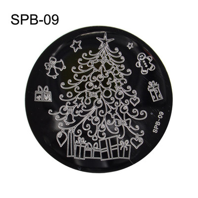 1 db körömdíszítő bélyegzőlapok körömlakk nyomtatott levél virág álomfogó hópehely karácsonyi bélyegző kaparó szivacs