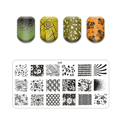 Új vonalú levél körömbélyegző lemezek Aranyos pillangó macska bélyegző lemez koponya virág körömdíszítő sablon Pókháló kő képlemez