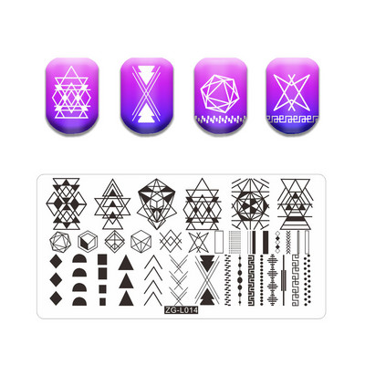 Új vonalú levél körömbélyegző lemezek Aranyos pillangó macska bélyegző lemez koponya virág körömdíszítő sablon Pókháló kő képlemez