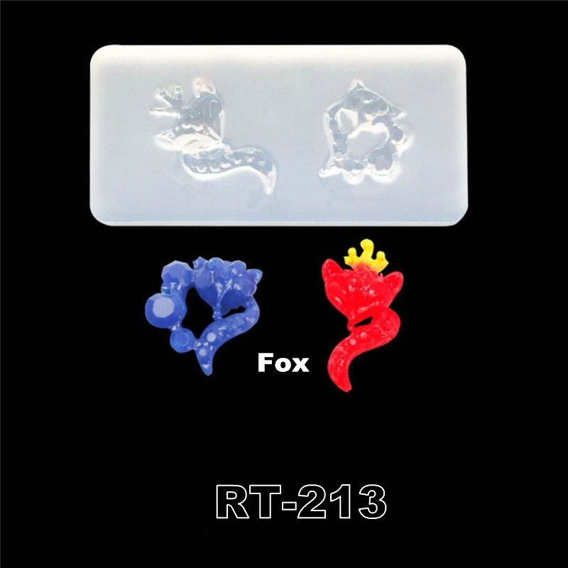3D faragás szilikon körömforma bélyegzősablon teknős páva angyal róka rovarmintás barkácsolás UV gél akril kristály