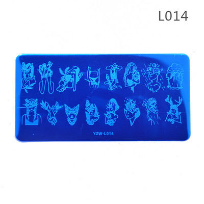 1 db Butterfly acél körömbélyegző lemez viráglevél ékszer kép Geometrikus lengyel stencil körömdíszítő sablon