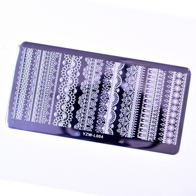 1 db Butterfly acél körömbélyegző lemez viráglevél ékszer kép Geometrikus lengyel stencil körömdíszítő sablon