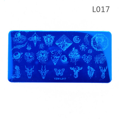 1 db Butterfly acél körömbélyegző lemez viráglevél ékszer kép Geometrikus lengyel stencil körömdíszítő sablon