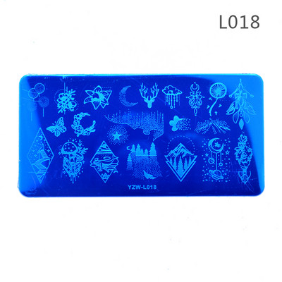 1 db Butterfly acél körömbélyegző lemez viráglevél ékszer kép Geometrikus lengyel stencil körömdíszítő sablon