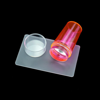 Nails Supplies 3db/szett körömbélyegző kaparó dupla puha gumi Salon Express Polish Stamp ingyenes szállítás