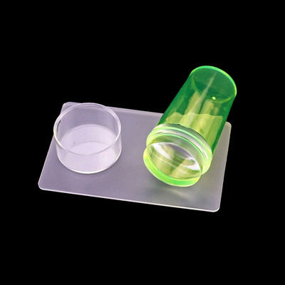 Nails Supplies 3db/szett körömbélyegző kaparó dupla puha gumi Salon Express Polish Stamp ingyenes szállítás