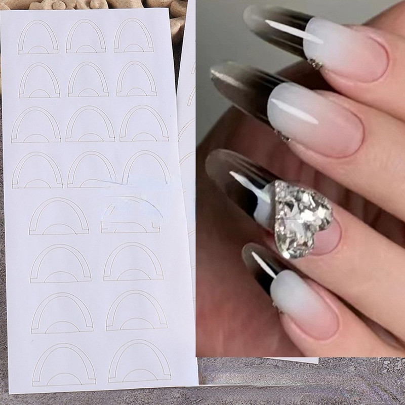 Izrezane naljepnice zvijezda/leptir/mašna Nail Art Hollow Jednostavna naljepnica Modni šablon za slikanje sprejom za nokte Šablone Alati za manikuru