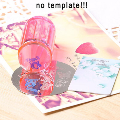 1db műanyag körömbélyegző lemezek átlátszó bélyegző 6*12cm körömbélyegző lemezek 10 féle manikűr köröm szerszámok sablon #SE23