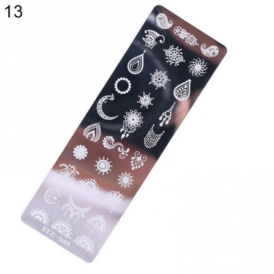 Köröm sablonok+Art Pen kétoldalas fejbélyegző polírozás festés rajz manikűr körömdísz toll eszköz manikűr dekor 2021 ÚJ