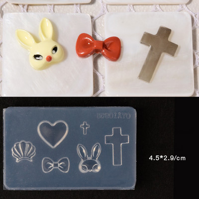 3D pillangós körömdíszítés szilikon faragó formák aranyos nyúl rajzfilm formák bélyegző lemez köröm sablonok barkácsolás UV gél manikűr eszközök