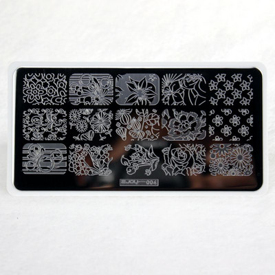 1 DB körömbélyegző lemezek sablon tavaszi virágok mintás körömdíszítés bélyegző képlemez manikűr stencil köröm eszköz