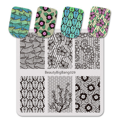 BeautyBigBang bélyegző lemezek körömdíszítő játék téma Geometria kocka ásó póker kard rejtvény képsablon körömbélyegző lemez