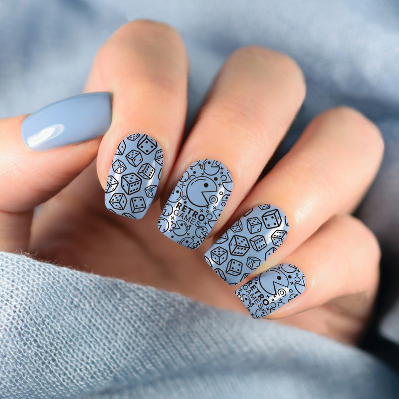 BeautyBigBang bélyegző lemezek körömdíszítő játék téma Geometria kocka ásó póker kard rejtvény képsablon körömbélyegző lemez