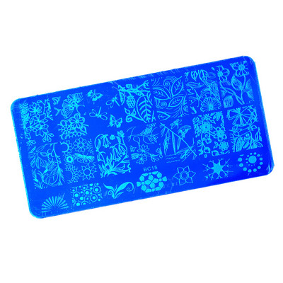 WUF 2023 csipkevirág, állati körömbélyegző lemezek márványképes bélyegzősablonok geometrikus manikűrnyomtató stencileszközök