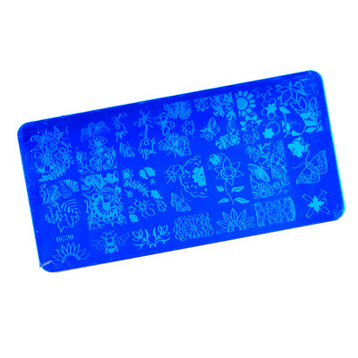 WUF 2023 csipkevirág, állati körömbélyegző lemezek márványképes bélyegzősablonok geometrikus manikűrnyomtató stencileszközök