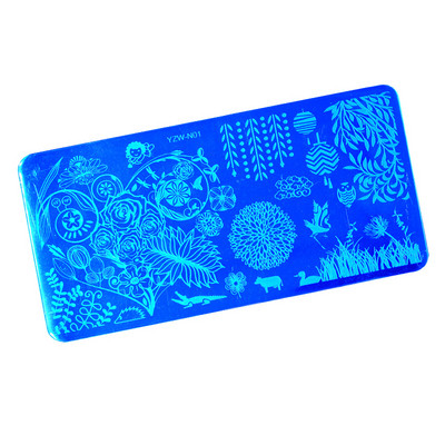 WUF 2023 csipkevirág, állati körömbélyegző lemezek márványképes bélyegzősablonok geometrikus manikűrnyomtató stencileszközök