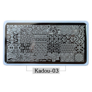 2021-es körömbélyegző lemezek KADOU(1-22) Téli karácsonyi rajzfilm 3D körömdíszítő bélyegsablon fehér párnával karácsonyi bélyegzőajándék