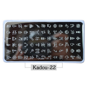 2021-es körömbélyegző lemezek KADOU(1-22) Téli karácsonyi rajzfilm 3D körömdíszítő bélyegsablon fehér párnával karácsonyi bélyegzőajándék