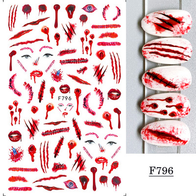 1 lap fekete kígyó 3D körömdíszítő matrica matrica anime szemek rácsok levelek pillangós tapadó lakk csúszkás körömtetoválás JIF792-801