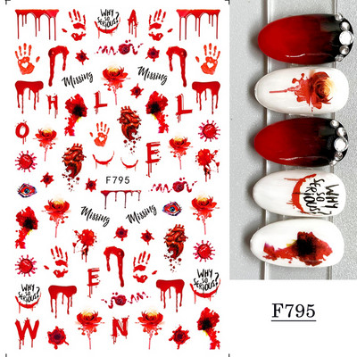 1 lap fekete kígyó 3D körömdíszítő matrica matrica anime szemek rácsok levelek pillangós tapadó lakk csúszkás körömtetoválás JIF792-801